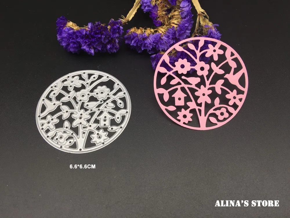 CIRCLE FRAME WITH FLOWER 9018