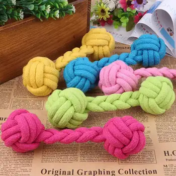 

10PC Pet Dog Rope Toy The Ball For The Dog Chew Interactive Training Dog Molars Teeth Clean Bite Ball Toys For Puppy Toys Pets