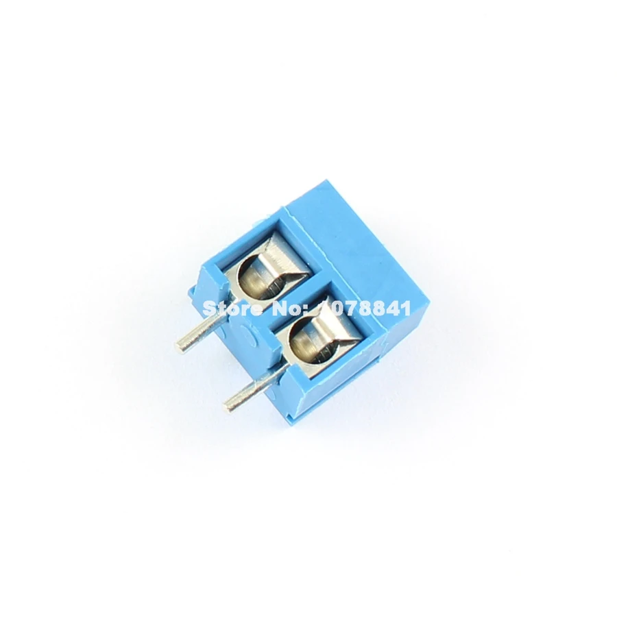 20 шт. в партии синий 5 мм Шаг 2 pin способ PCB винтовой клеммный блок разъем KF301 2P|connector