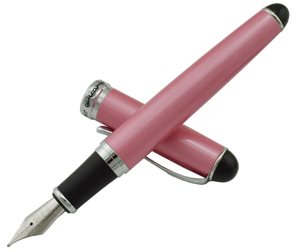 Jinhao X750 металлическая авторучка свежий цвет с серебряным зажимом, иридиевые средние чернильные ручки для офиса Бизнес школы дома
