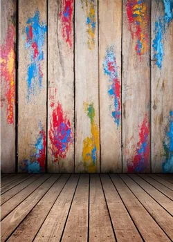 

Colour Graffiti Brown Wood backdrop Vinyl cloth High quality Computer print party photography studio background