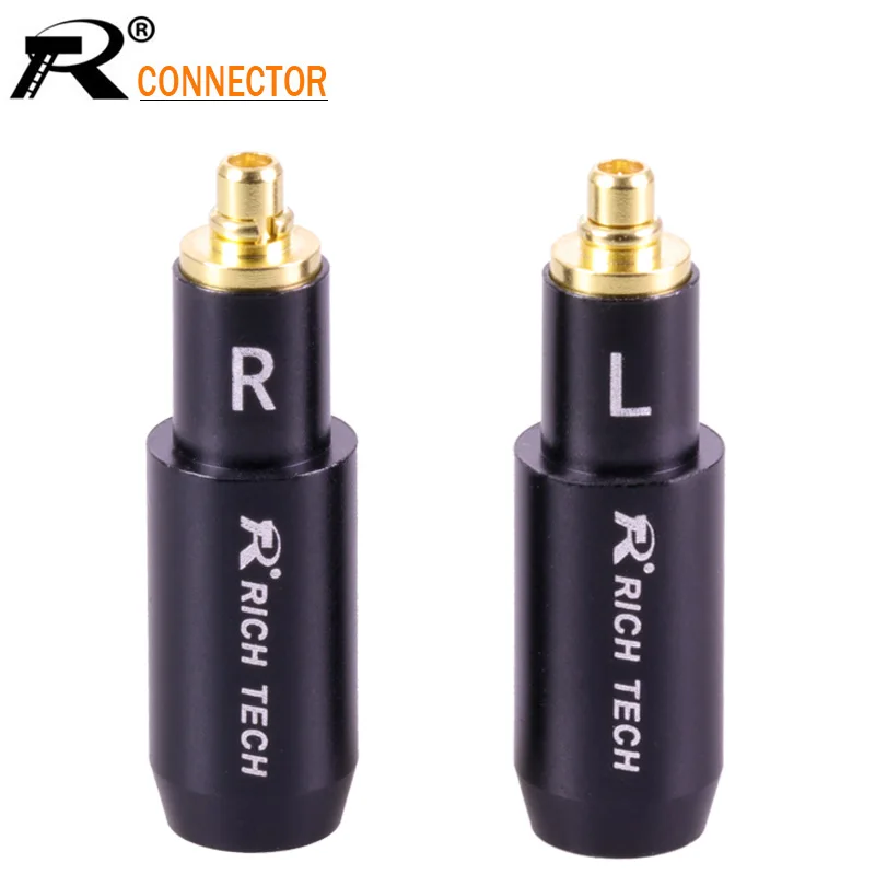 

2PCS/PAIR Enthusiasts Earphone Jack MMCX Male Gold Plated Earphone Pin Plug for Audio-technica ATH ESW750 ESW950 ES770H 990H