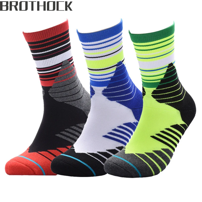 Brothock Professional outdoor sports towel basketball socks breathable