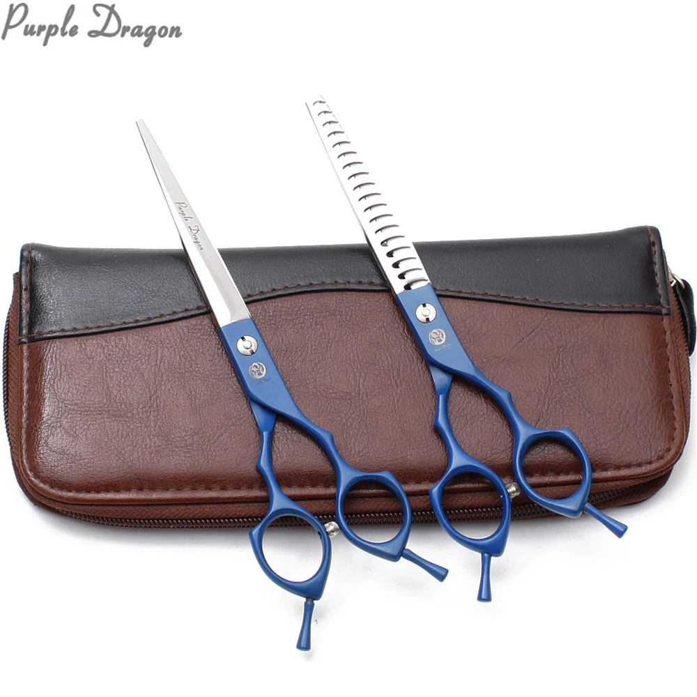 Dog grooming scissors dog grooming scissors kit 6.5" 7" 440C Dog Grooming Scissors Straight Scissors Thinning Shears Professional Pet Animal Shears Z9029
