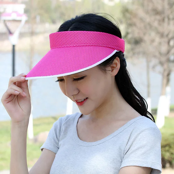 Мода Защита лица летняя шляпа шляпы для женщин анти-УФ широкий большой край регулируемая Женская шляпа лето MZ010 - Цвет: rose