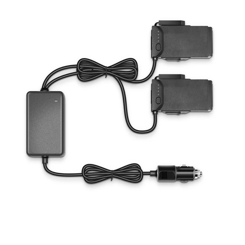 Crazy Sale DPD 2 in 1 Drone Battery Car Charger 2 batteries Intelligent Charging For DJI Mavic air Drone Accessories mini 
