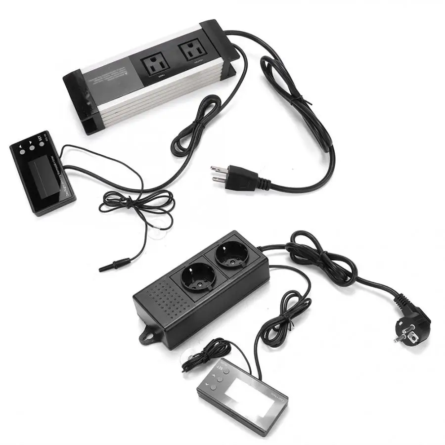 

Reptile Digital Cool Heat Thermostat Temperature Controller with LCD Display Aquarium Heating Mat Reptile Accessories