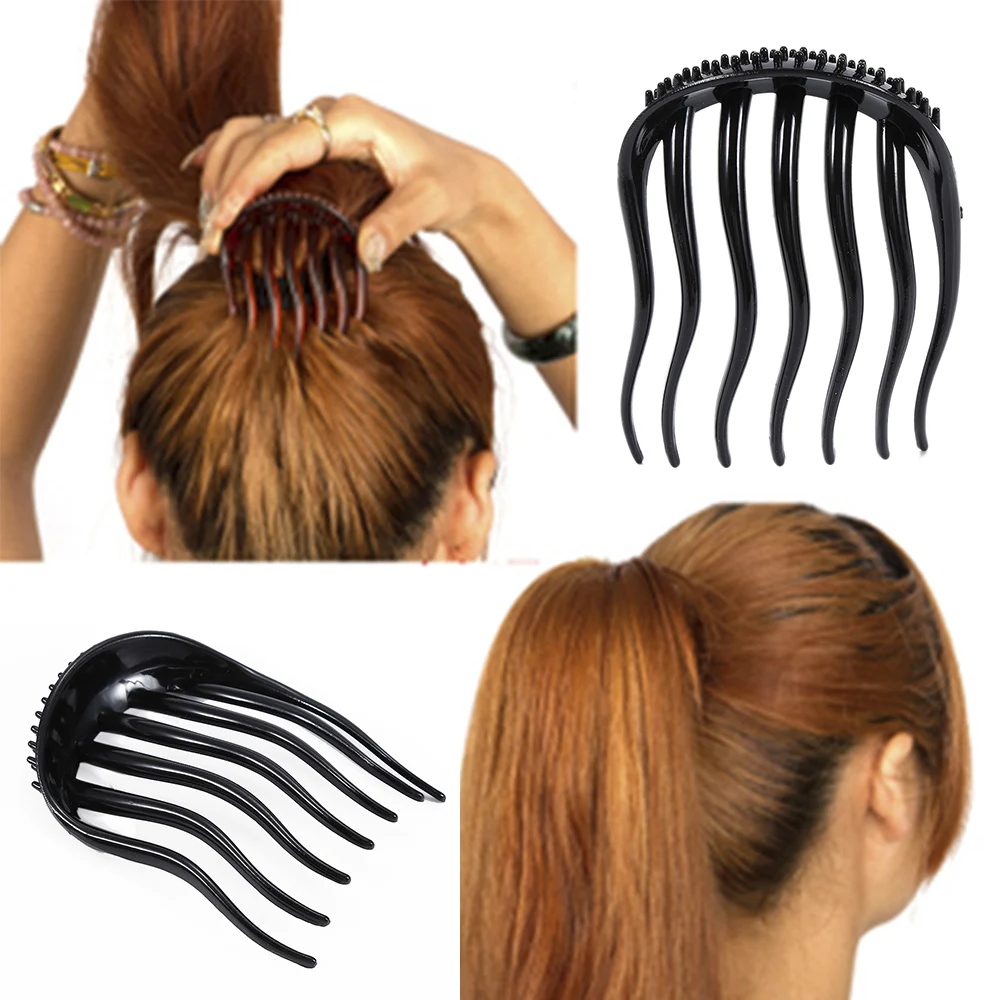 ELECOOL 1PC Useful Inserts Hair Clip Bun Maker Bouffant Volume Wedding
