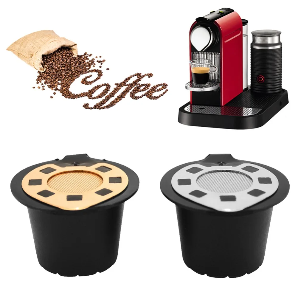 Useful Coffee Filter Baskets Capsules Reusable Refillable Coffee Capsules Filter coffee capsule Mini Cup  For Nespresso Machines