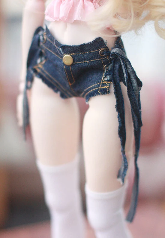 BJD куклы Штаны связывают синий бык-штамповщика knicker для 1/3 1/4 BJD SD16 MDD Аксессуары куклы одежда