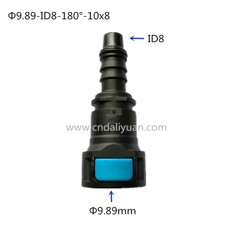 9,89 мм ID8 женский Авто Топливопровод быстрый соединитель пластиковый топливный бензиновый фильтр фитинги специально для Ford Transit 2 шт один лот
