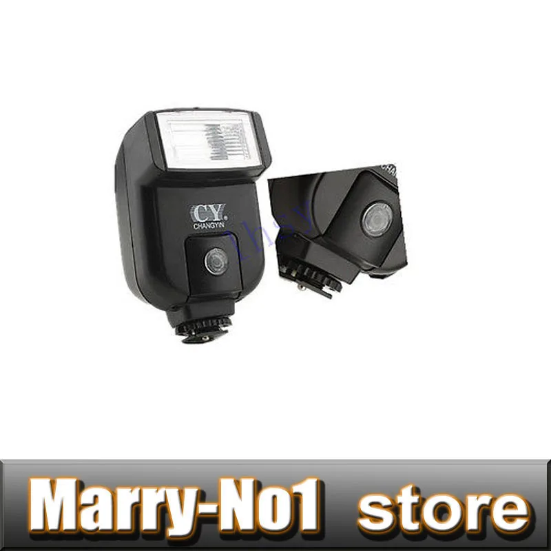 Cy20 Mini Universal Hot Shoe Flash Speedlite Light Sync Port For Canon Nikon 5d2 5d3 D40 D90