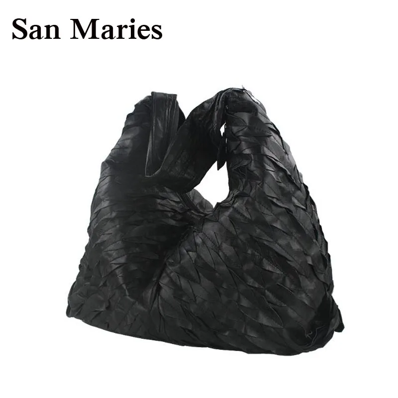 

San Maries Top Sale 3 Sizes !! 2018 Sheepskin Hobo Designers Handbag High Quality Woman Bag Brand Famous Fashion Bags