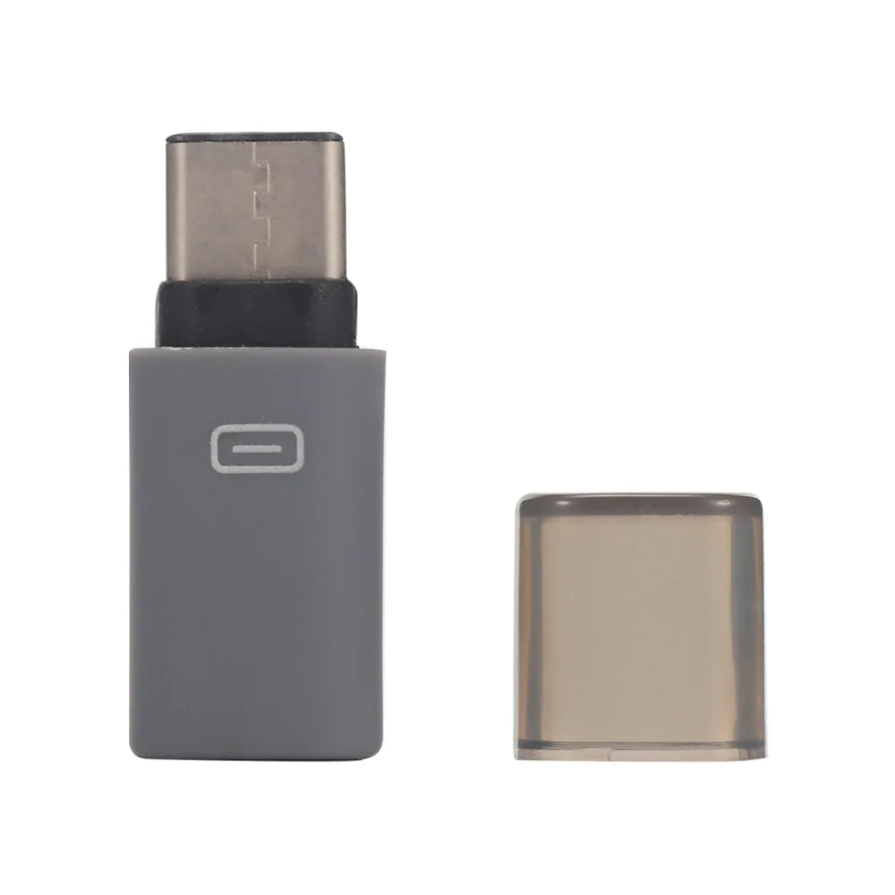 Универсальный usb type-C адаптер Кабели для мобильных телефонов Тип C Конвертер Разъем Micro USB к type-C - Цвет: Черный