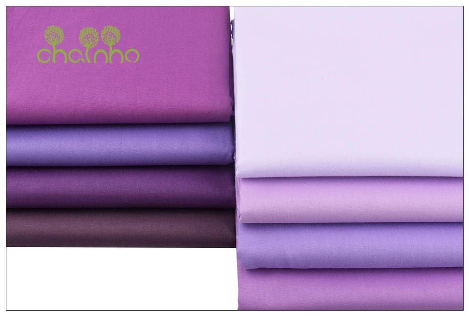 Chainho, серия фиолетового цвета, хлопковая ткань с принтом, для шитья, для шитья, для детей и малышей, подушка, материал, полуметр