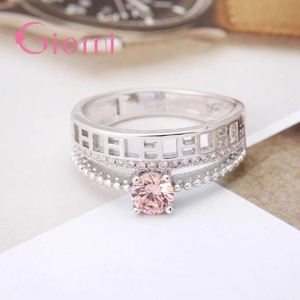 925 пробы серебряные кольца для женщин Винтаж широкий диапазон палец Bague благородные дамы свадебные/вечерние/обручальные ювелирные изделия