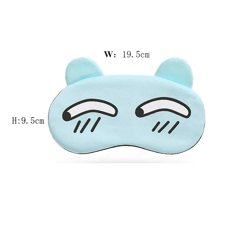 Blindfold Sleep Masks Eye Band Travel Lovely Cute Traveling Eyeshade Face Cover Sleep Glasses (4)