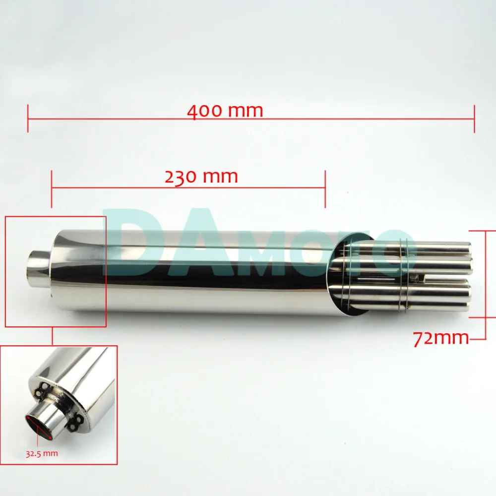 Universale Rotante Gatling Gun Silenziatore di Scarico Tubo di Sfiato Del  Motorino del Motociclo ATV|gun exhaust|gatling gun exhaustpipe motorcycle -  AliExpress