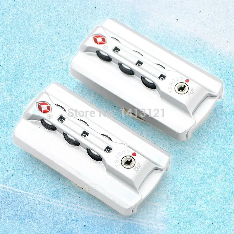 

free shipping ABS Customs TSA lock Trolley Case lock box part 4 hole fixed lock DIY handmade Luggage suitcase coded lock