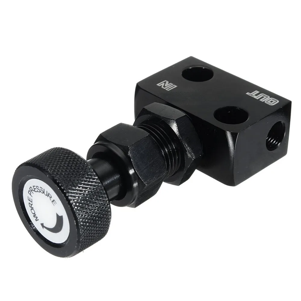 

Adjustable CNC Aluminium Brake Proportioning Bias Valve Knob Style Suit Disc Drum 1/8 NPT Universal Car Modification Accessory