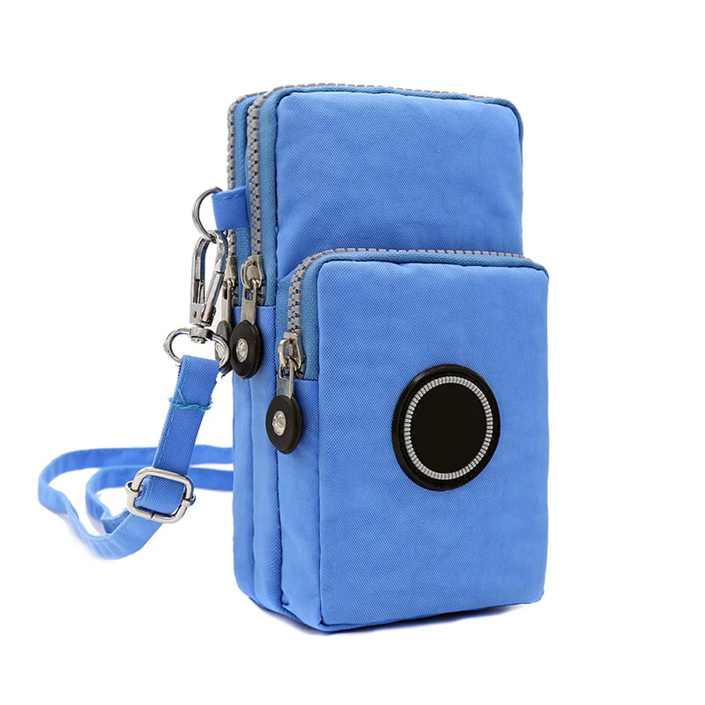 Женская сумка-мессенджер через плечо, кошелек, сумочка, чехол для телефона, на молнии, повседневная сумка на плечо, кошелек,-WT - Цвет: sky blue