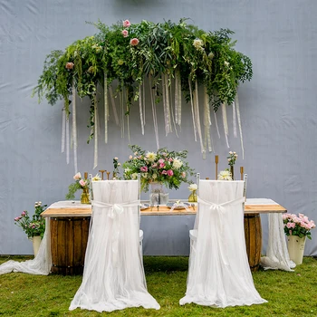

Wholesale 2PCS chair cover Stretch Removable Washable Chair Covers Protector Seat Wedding Party Decoration Diy Chair Covers