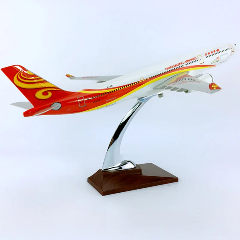 40 см 1: 172 Airbus A330 300 модель Hongkong Airlines с базовым сплавом самолета Коллекционная