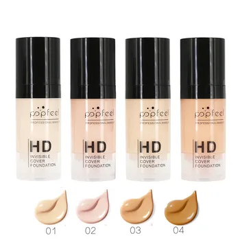 

Face Foundation Base Makeup Fluid BB Cream Concealer Control Oil Base Facial Contour Nude Makeup Foundation Essence Lasting 15ml