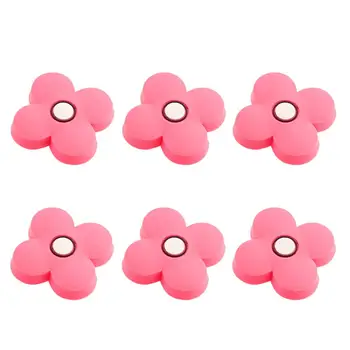 

6pcs Rubber Anti-Collision Cartoon Single Hole Knob Furniture Handle Drawer Cabinet Pull Handle Knobs And Handles Pink Wholesale