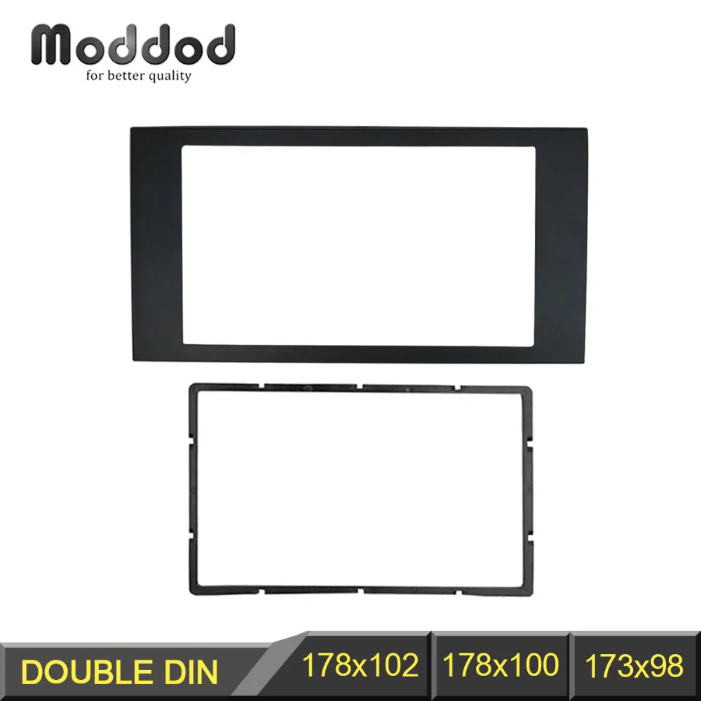 Двойной Din фасция для Ford Focus II C-Max S-Max Fusion Transit Fiesta III стерео панель Dash Mount Установка отделка комплект ремонт рамки - изображение