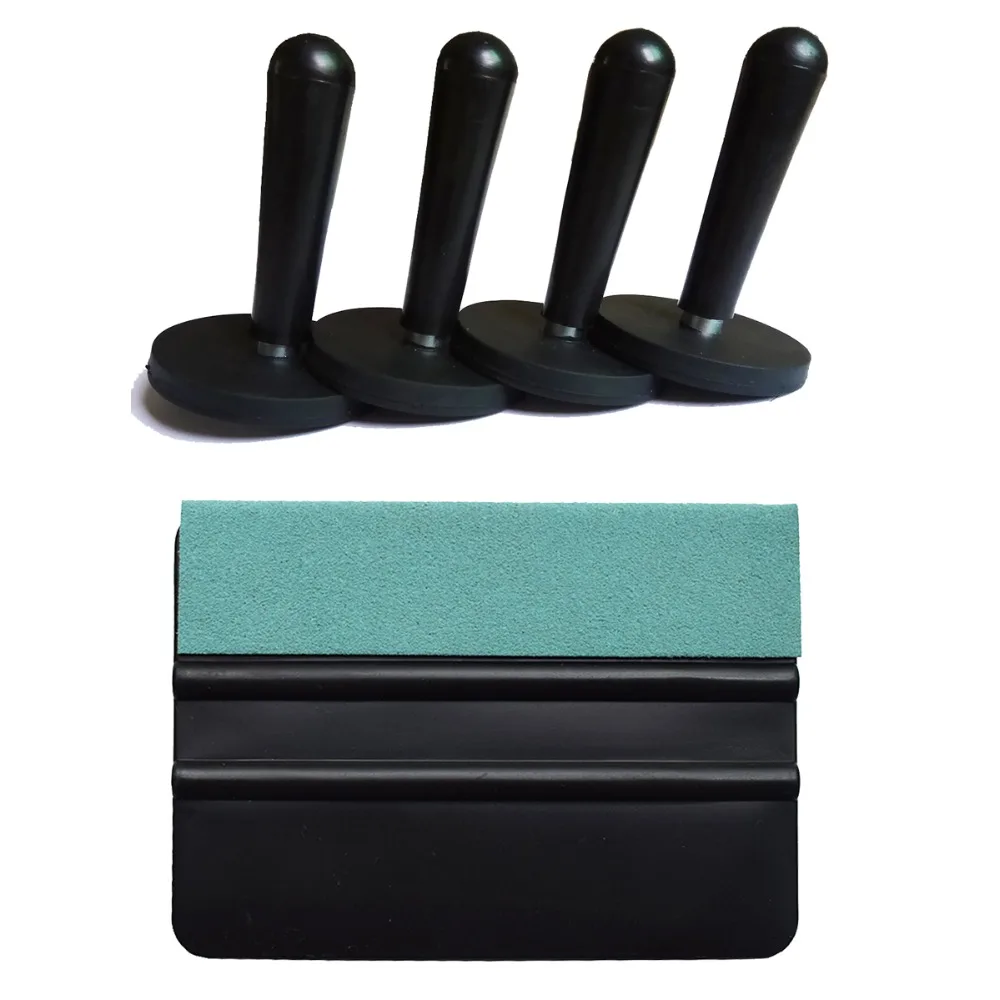 

Professional Vinyl Sticker Film Magnet Holders Soft Suede Edge Squeegee Car Wrap Scraper Foil Applicator Auto Accessories K10A