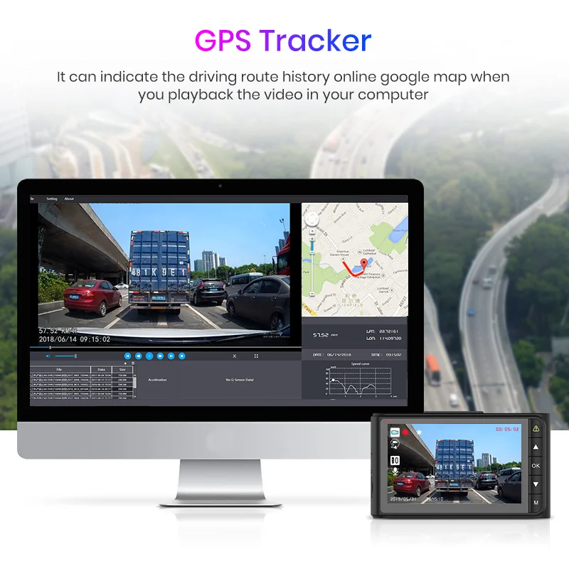 Junsun Q8 4K Ultra 2160P gps Автомобильный видеорегистратор камера трекер видео регистратор