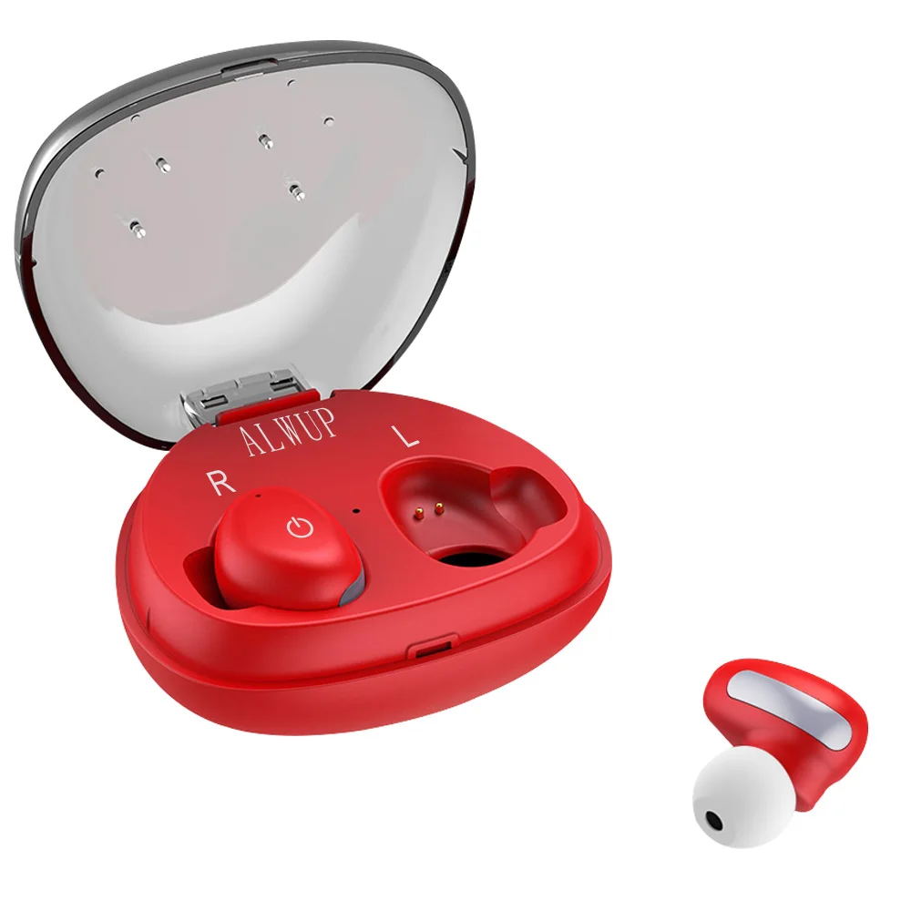 TWS Bluetooth наушники мини гарнитура с зарядной коробкой настоящие беспроводные