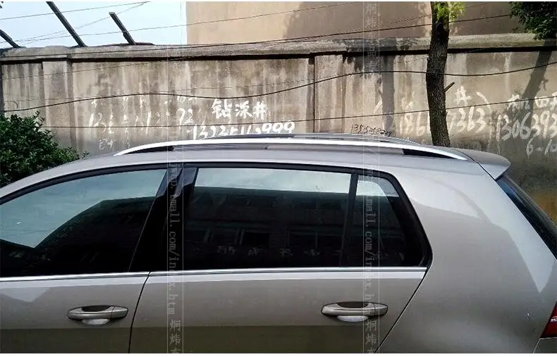Для Volkswagen VW Golf 6 7 2004 2019 рейки на крышу багажные стойки верхние алюминиевый сплав 3