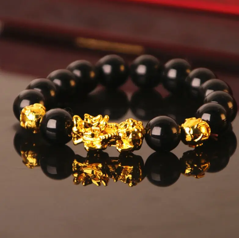 gold pixiu stone bracelet 003