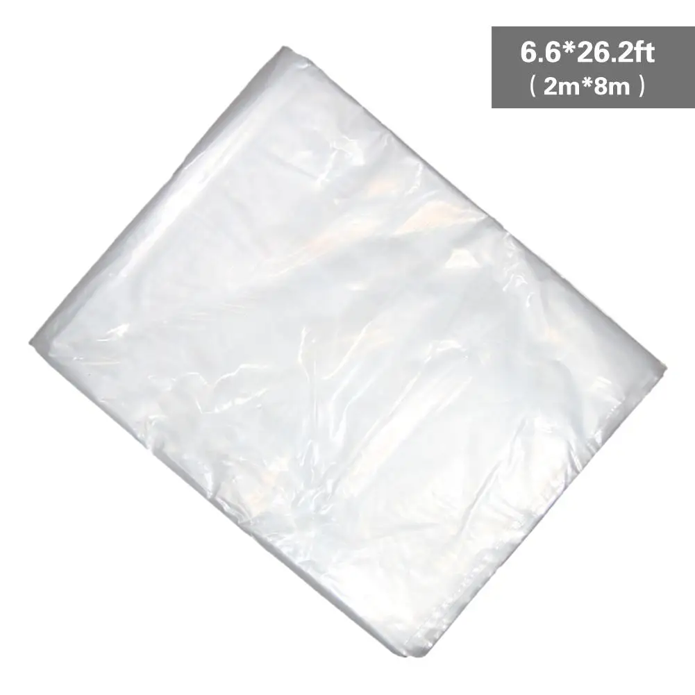 60UM Greenhouse Transparent Plastic Film Dustproof Sealing Antifreeze Film Cover For Plants Furniture - Цвет: 2x8m