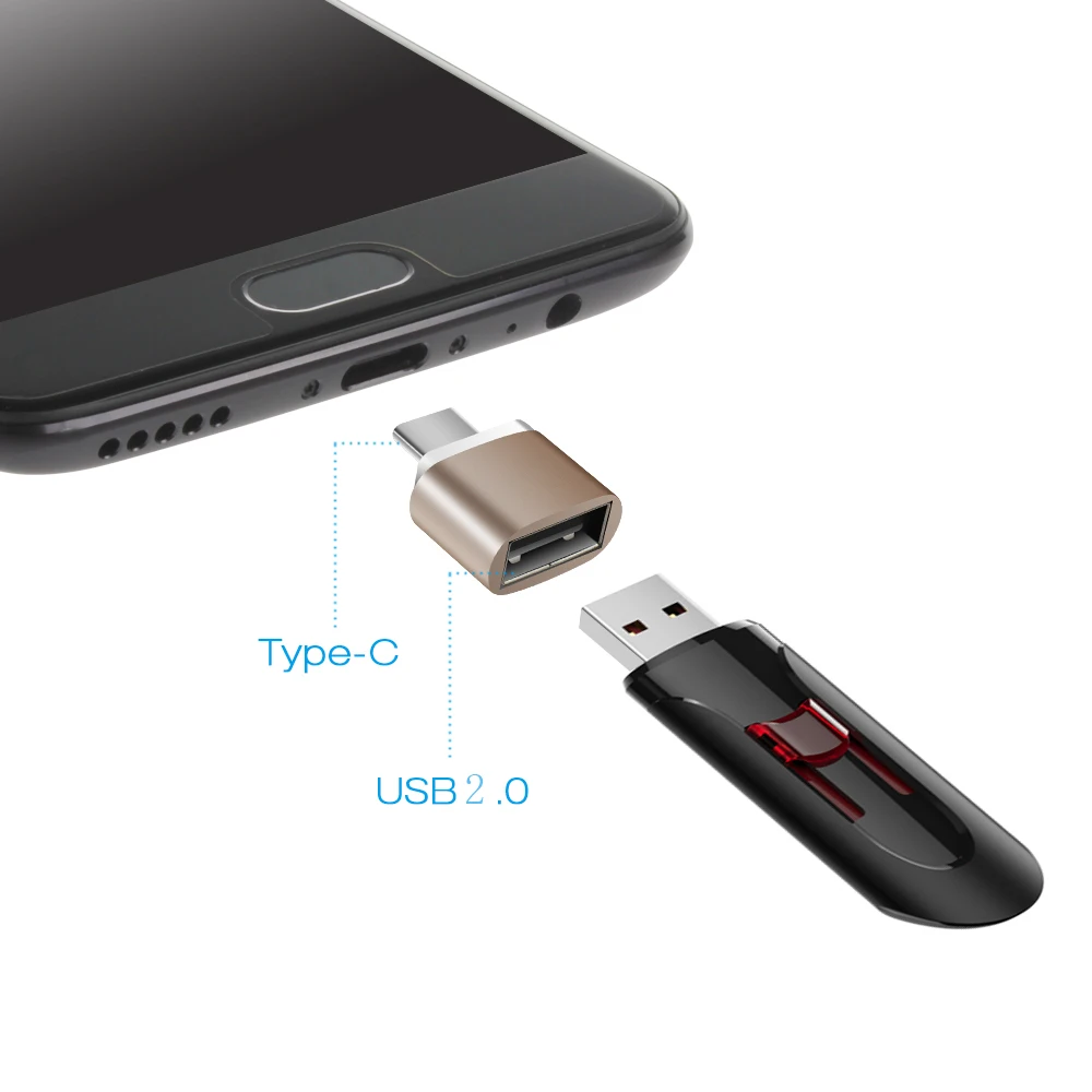 Suntaiho переходник usb type c USB 2,0 OTG Тип C на USB OTG конвертер для samsung Galaxy S9 a5 один плюс 6 Asus Zenfone 5z