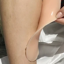 1 пара визуально меняющий кожу мягкий силиконовый анти-аллергический кривой формирующий корректор икры реалистичный клей накладки на ноги