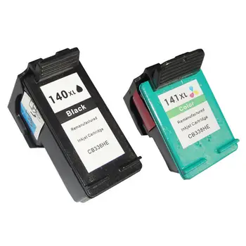 

UP 2PCS compatible For HP140 XL 141XL ink Cartridge for Deskjet D4263 D4363 Photosmart C4283 C4483 printer