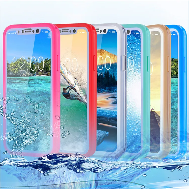 case for iphone se Waterproof ShockProof Dirt Proof Case Full Cover For iPhone XS Max XR X 6S 7 8 Plus  Anti-knock TPU Case for iPhone 8 8 Plus iphone se silicone case