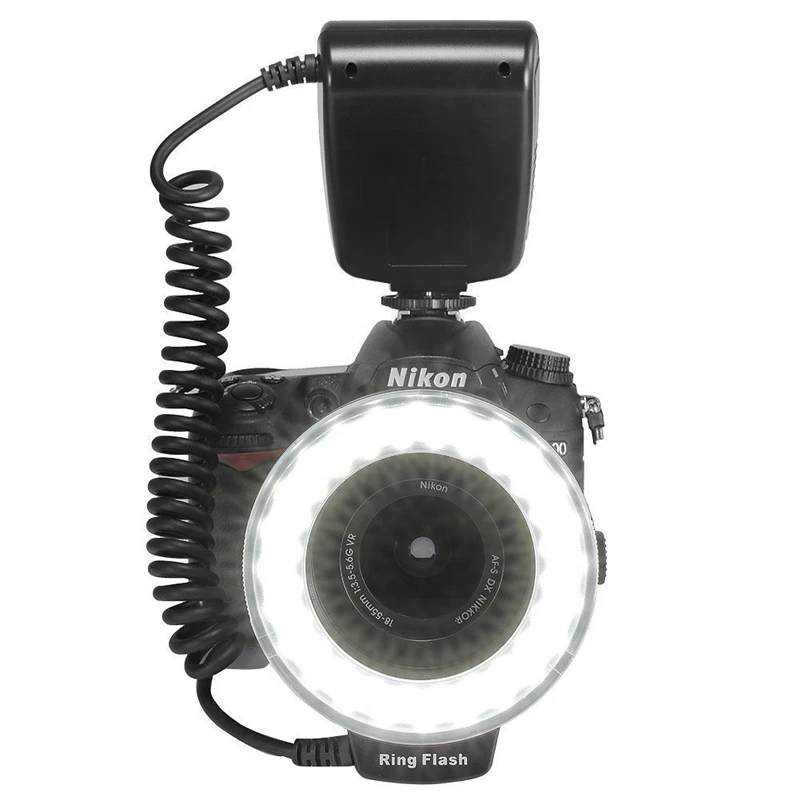 48 светодиодов макро кольцо светодиодная вспышка для камеры Canon Nikon Pentax Olympus
