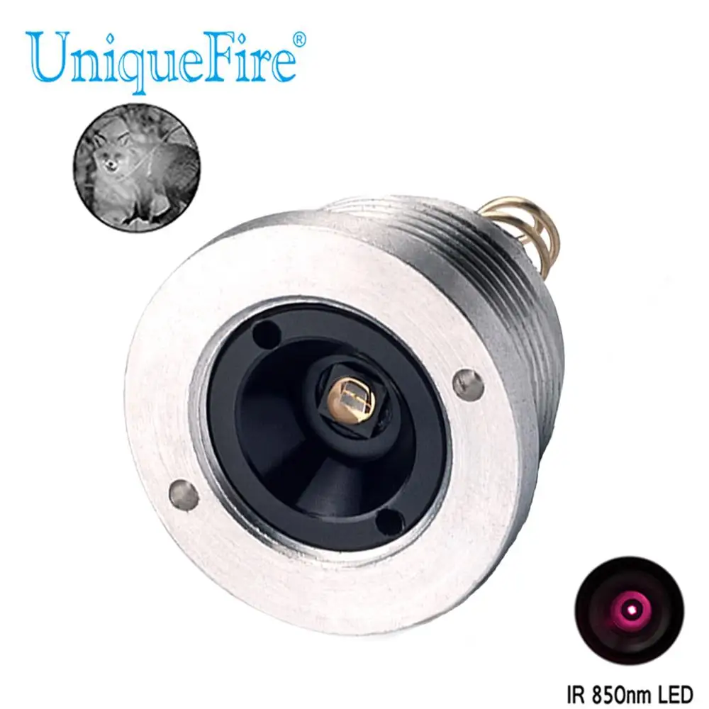 UniqueFire дропшиппинг IR 850nm светодиодный Pill 3 режима головной инфракрасный светильник Замена для UF-1407 Охота вспышка светильник фонарь