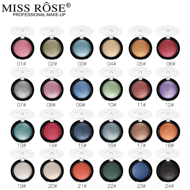 Miss Rose Single Color Baked Eyeshadow Palette Professional Eye Makeup
