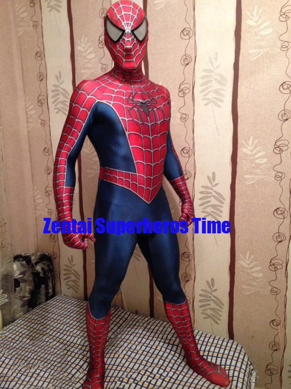 Костюм Человека паука Raimi с 3D принтом Детский/взрослый костюм из спандекса