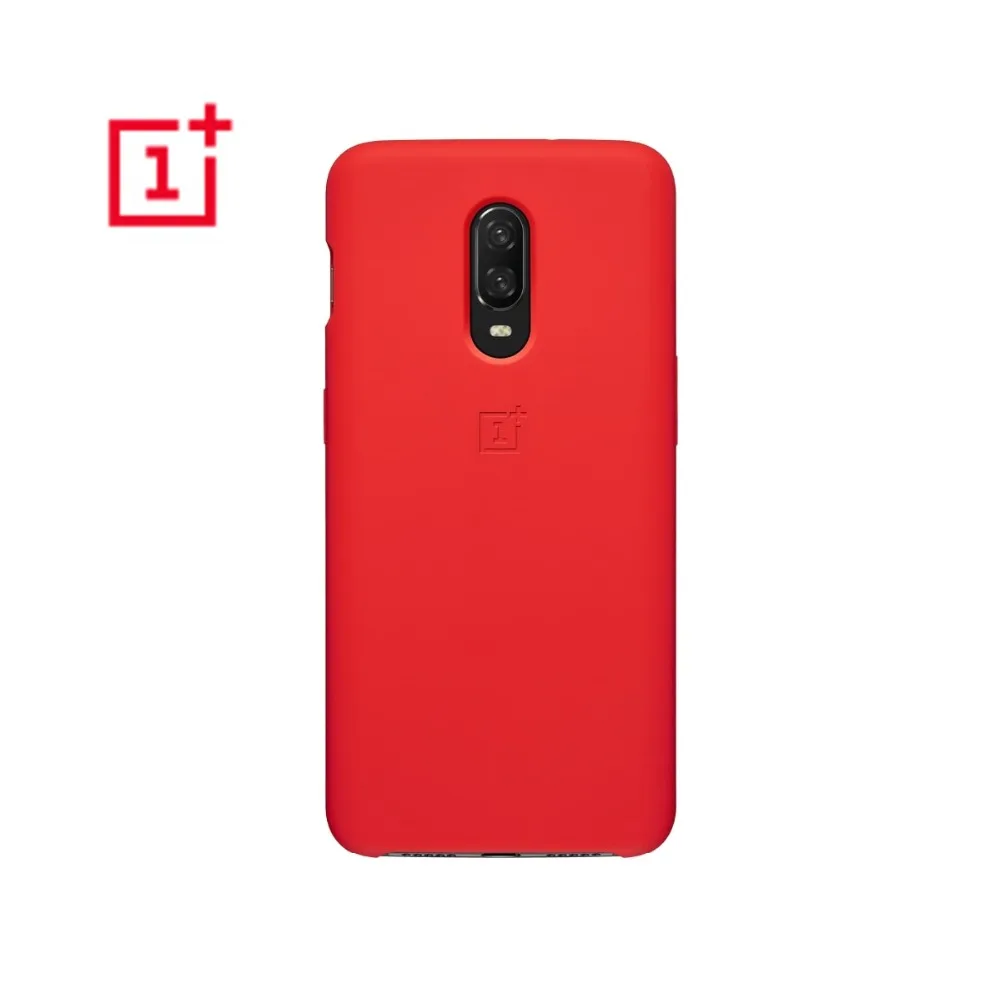 Buy OnePlus 6T Red Case Cover Silicone +PC Original