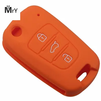 

5 Color 3 Buttons Silicone Car Key Shell fob for VW Golf Bora Jetta POLO GOLF Passat For Skoda Octavia A5 Fabia For SEAT Ibiza L
