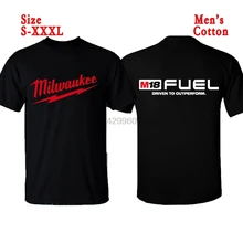Новая футболка Milwaukee M18, Мужская футболка с круглым вырезом, хлопковая футболка, одежда