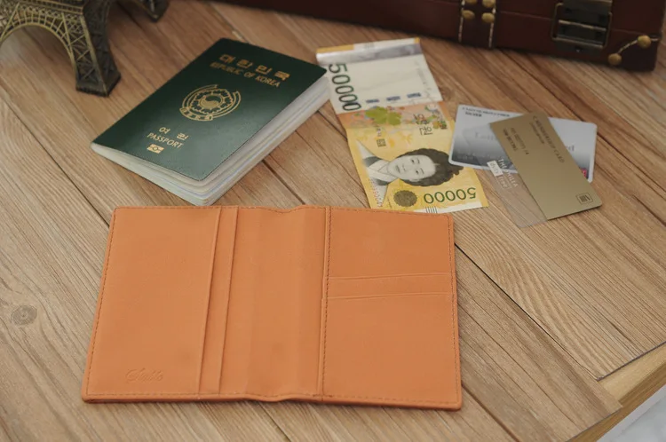 KUDIAN Минималистичная Обложка для паспорта, водонепроницаемый мужской держатель для карт, дорожный держатель для паспорта, повседневный кожаный бумажник для карт-BID021 PM49
