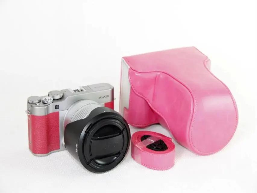 Retra Винтаж кожа цифровой Камера сумка для Fujifilm XM1 X-M1 XA1 X-A1 XA2 XM3 XA3 XA10 чехол с ремешком высокое качество