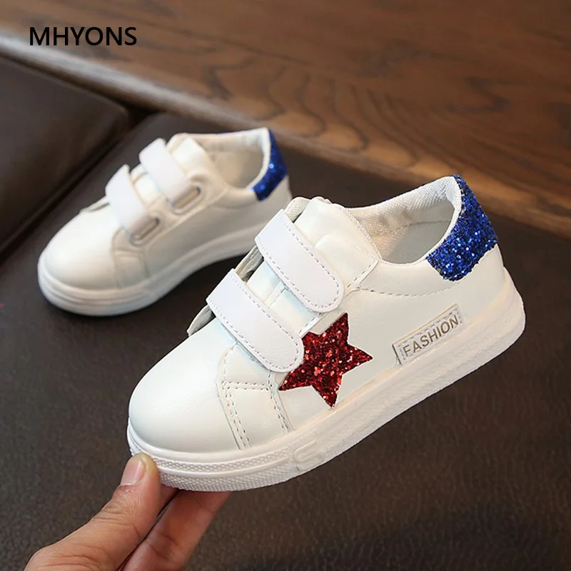 MHYONS/детская обувь; спортивная обувь для девочек и мальчиков; Нескользящие Детские кроссовки на мягкой подошве; повседневные кроссовки на плоской подошве; Белая обувь; размеры 21-30